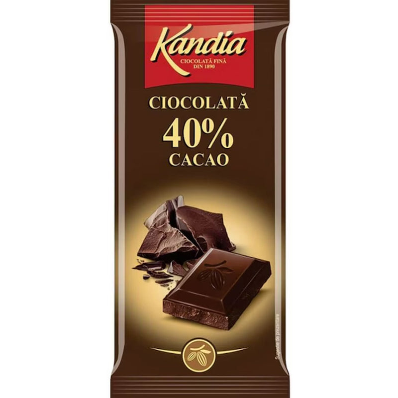 Ciocolata Kandia amaruie 40 % cacao - Delumani - Magazin Online Romanesc 