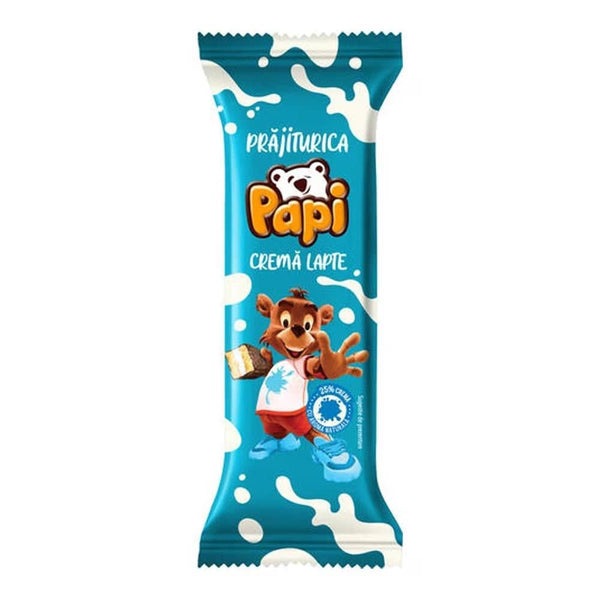 Prajiturica Papi cu crema de lapte - Delumani - Magazin Online Romanesc 