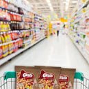 Cacao and milk flavored Pufuleti snack from Gusto by Phoenixy, crispy puffed cereal treats in a colorful package.