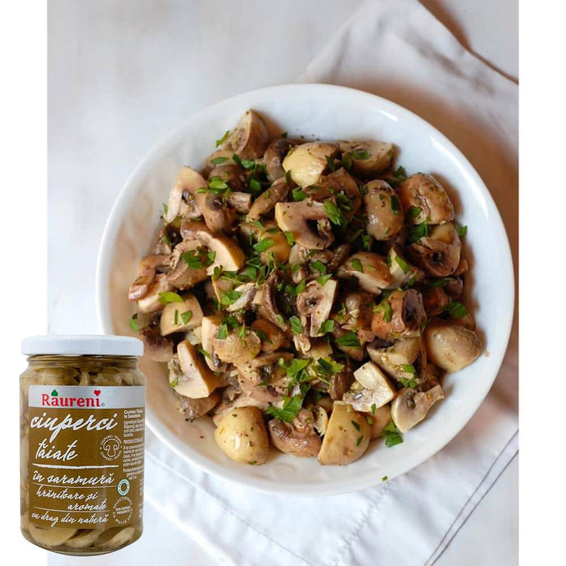 Ciuperci taiate in saramura Raureni - Delumani - Magazin Online Romanesc 